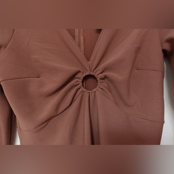 Abercrombie and Fitch NWT Long Sleeve O Ring Dress Size Medium Tall - Picture 7 of 8